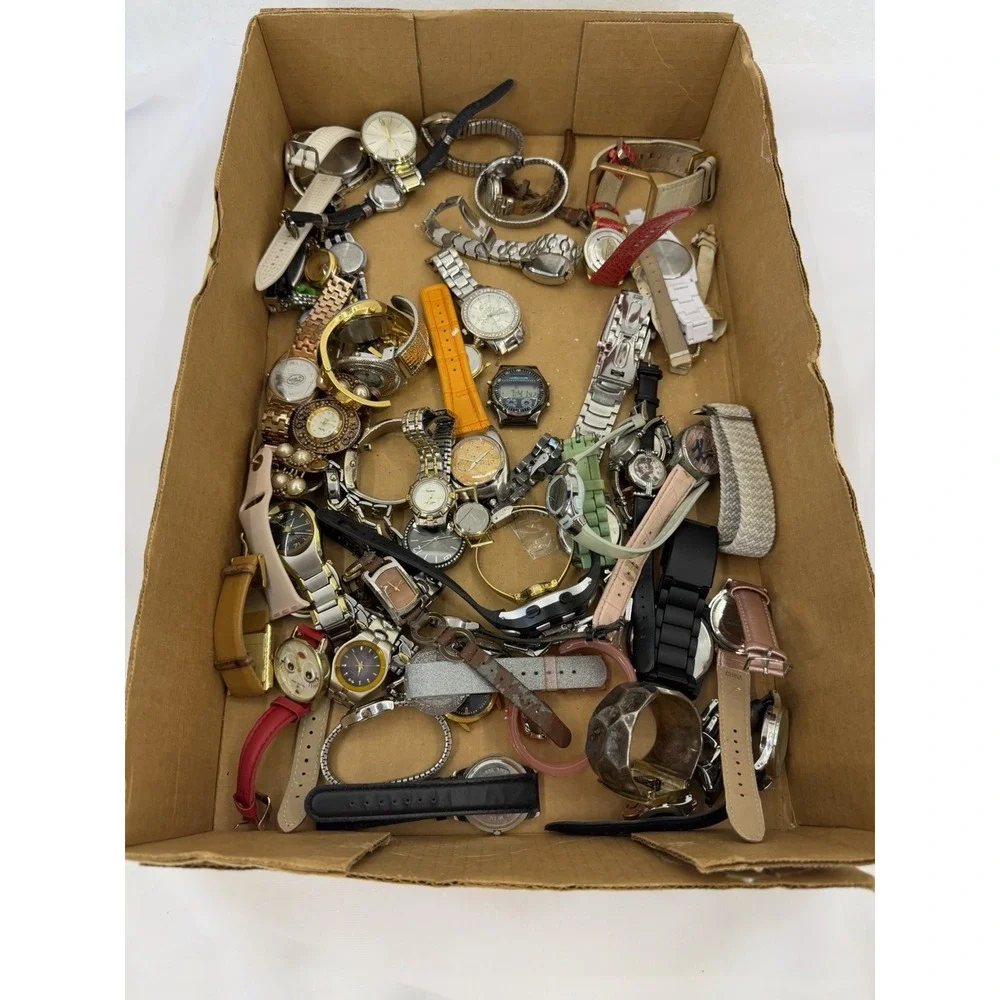 Mixed Lot Wristwatches Assorted Brands & Styles Bulk Unisex Adults 5.20 Lbs